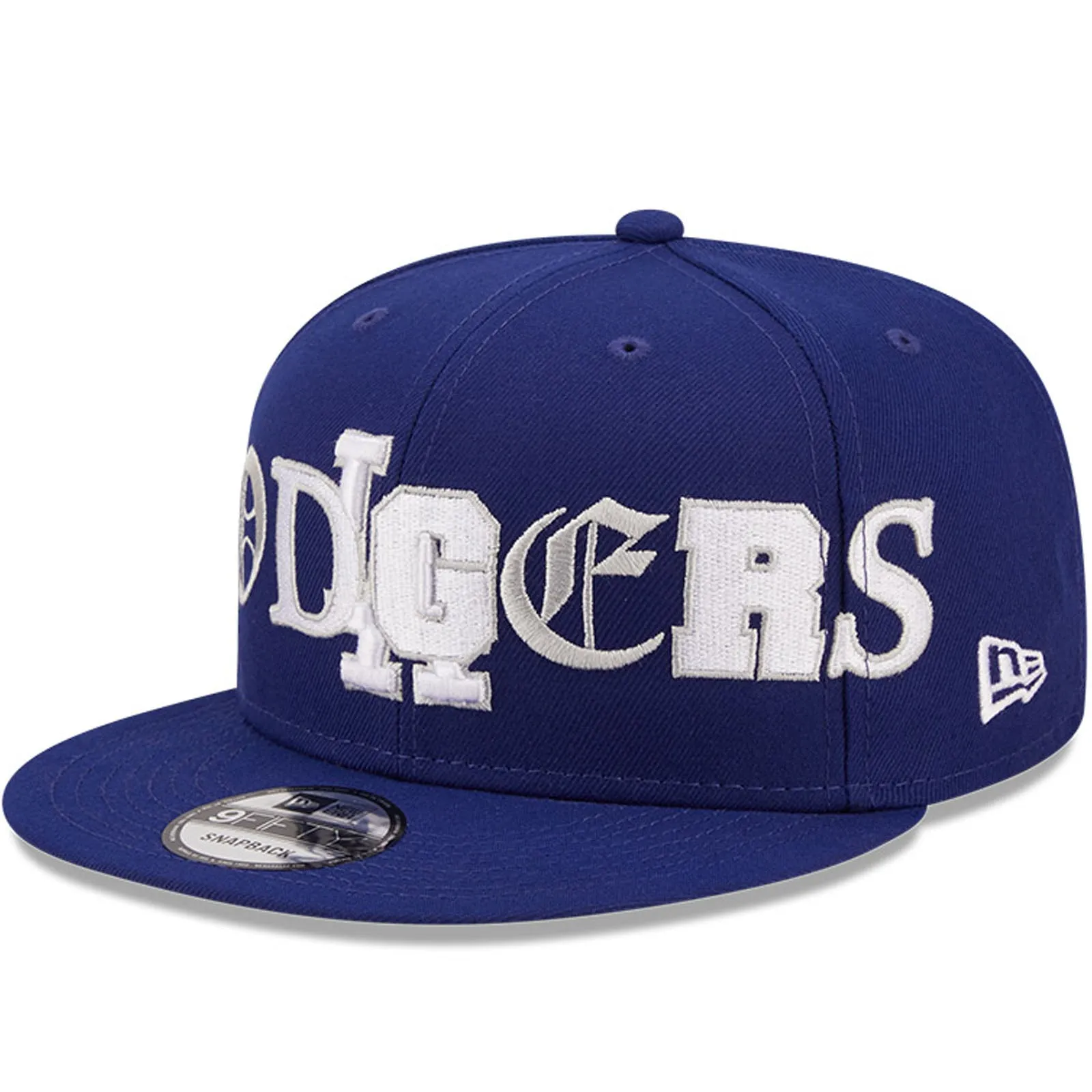 New Era Los Angeles Dodgers 9FIFTY MLB Team Typography Baseball Cap - Blue