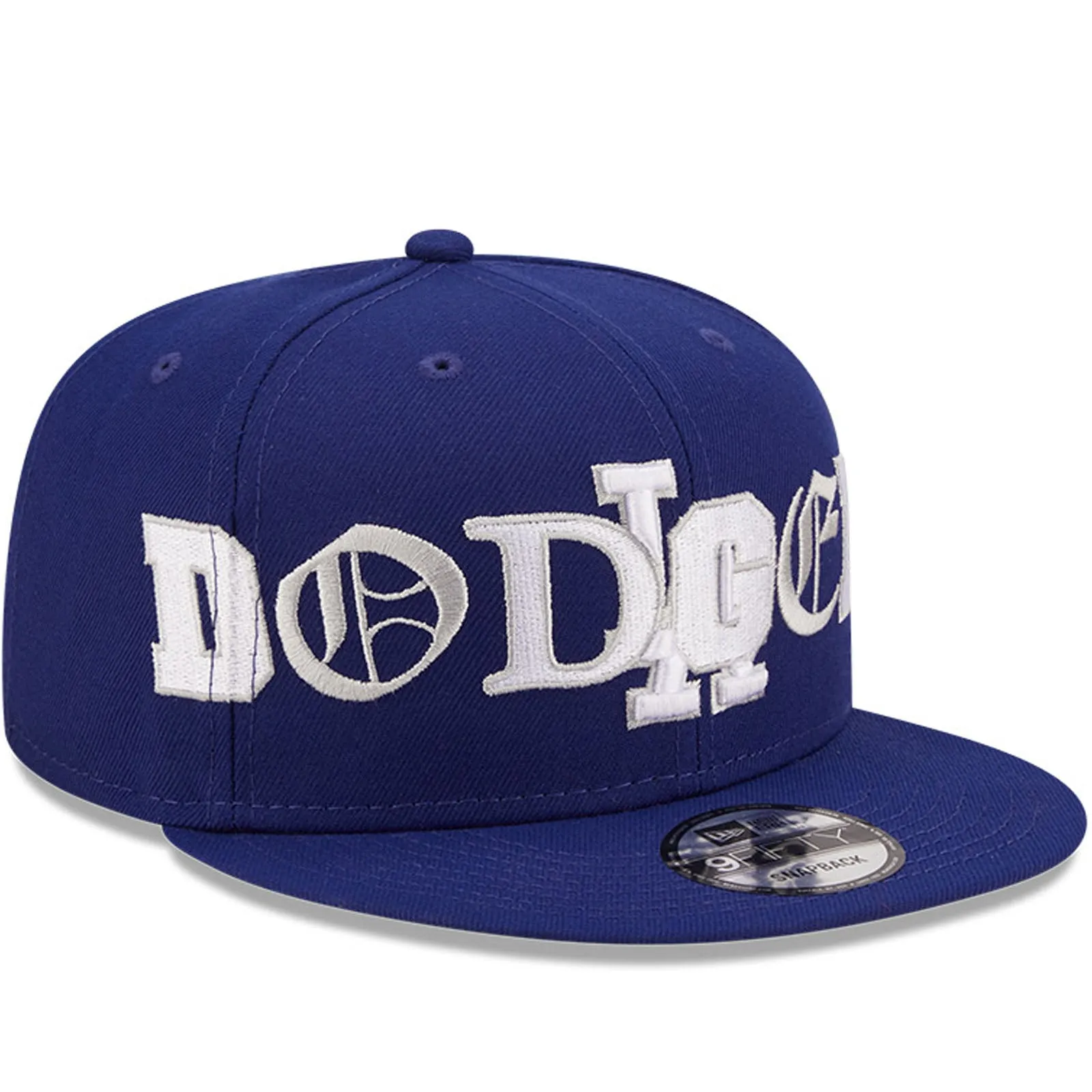 New Era Los Angeles Dodgers 9FIFTY MLB Team Typography Baseball Cap - Blue