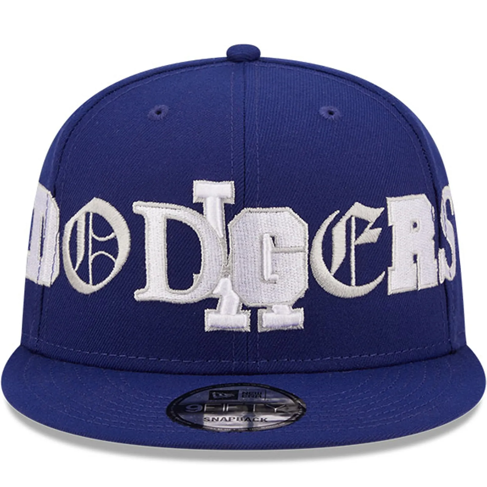 New Era Los Angeles Dodgers 9FIFTY MLB Team Typography Baseball Cap - Blue