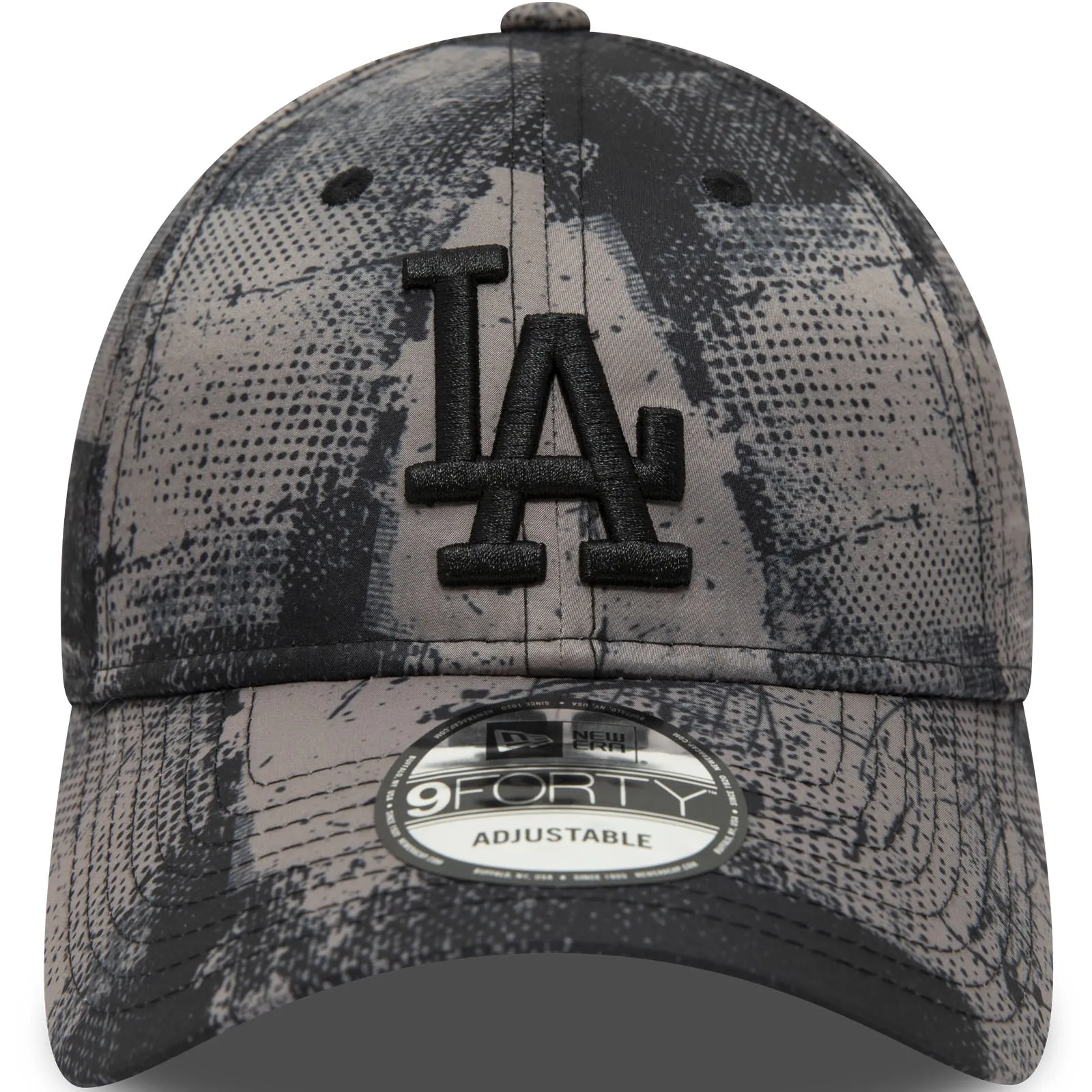 New Era Los Angeles Dodgers Print 9FORTY Baseball Cap - Black