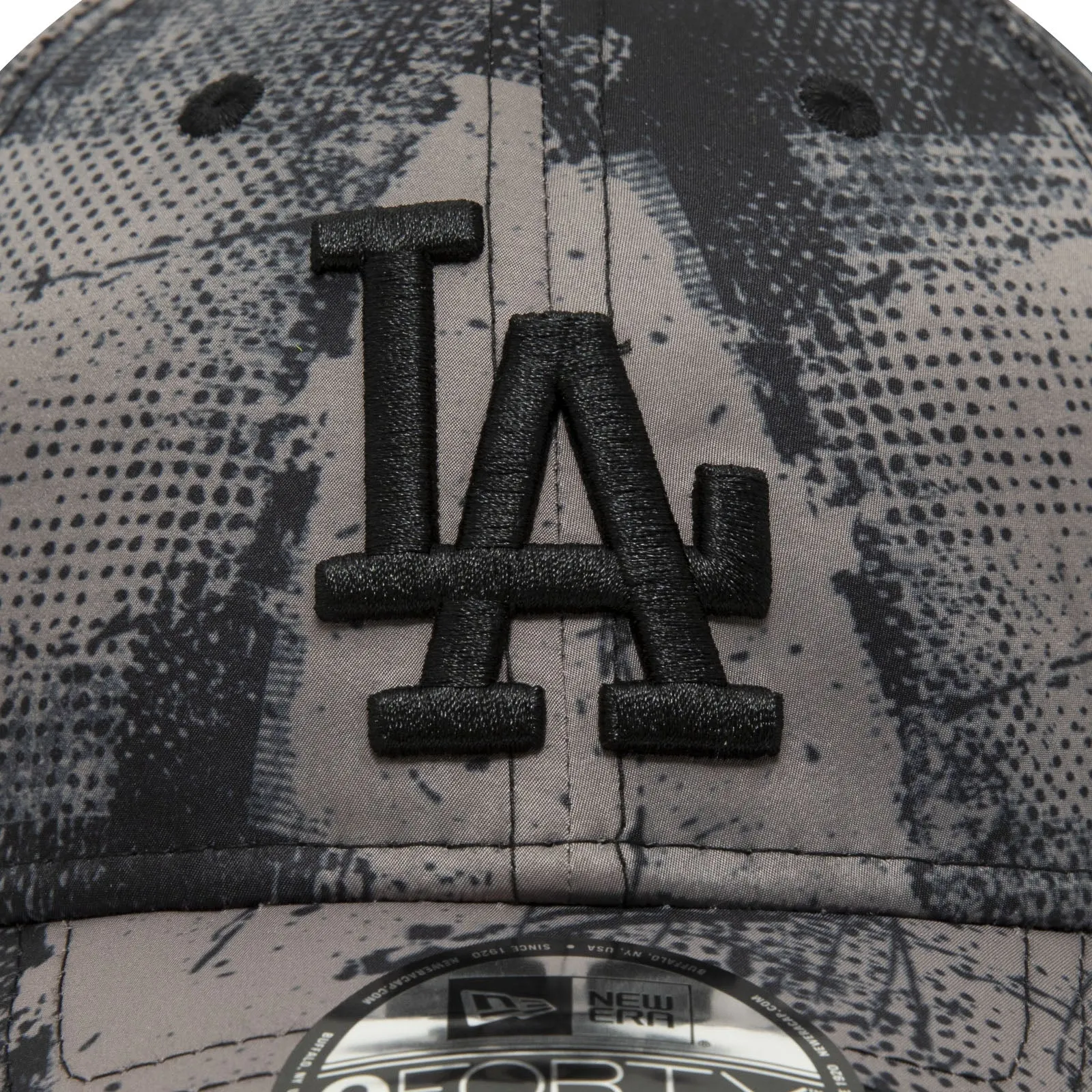 New Era Los Angeles Dodgers Print 9FORTY Baseball Cap - Black