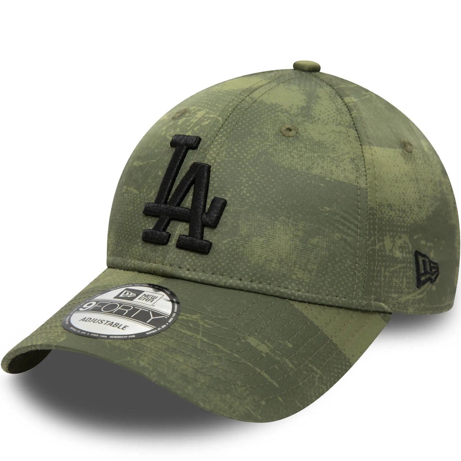 New Era Los Angeles Dodgers Print 9FORTY Baseball Cap - Green