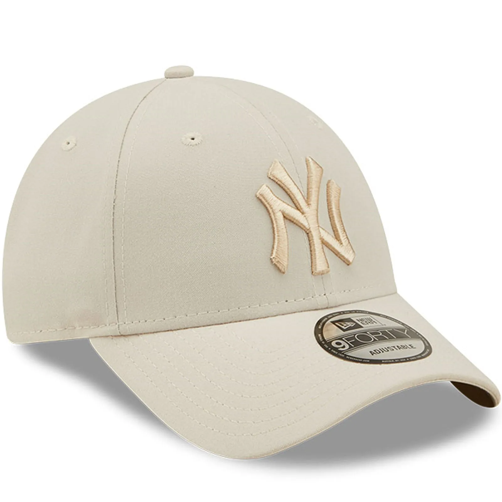 New Era Mens New York Yankees 9FORTY MLB Tonal Repreve Baseball Cap - Cream