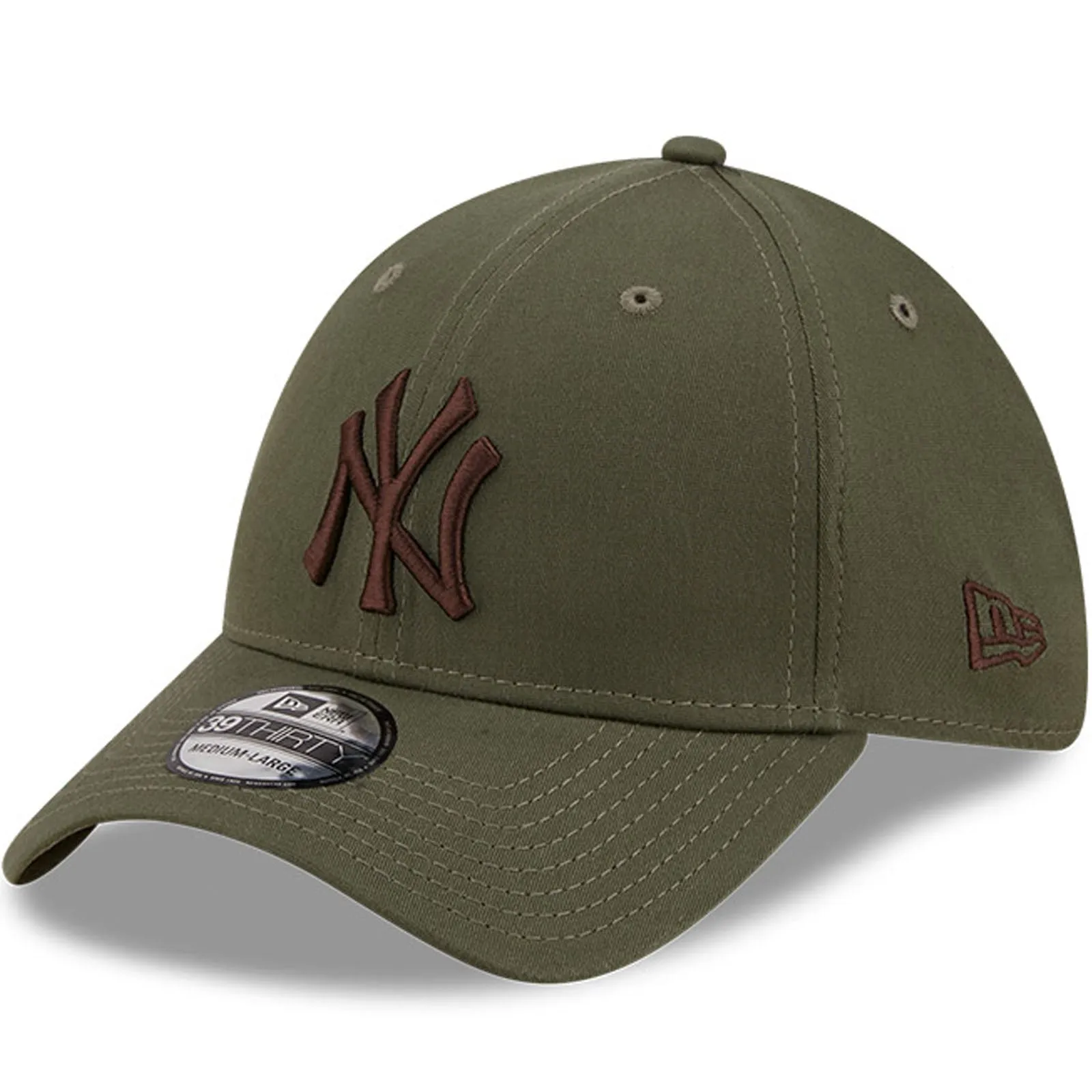 New Era Mens New York Yankees MLB 39THIRTY League Essential Baseball Cap - Green