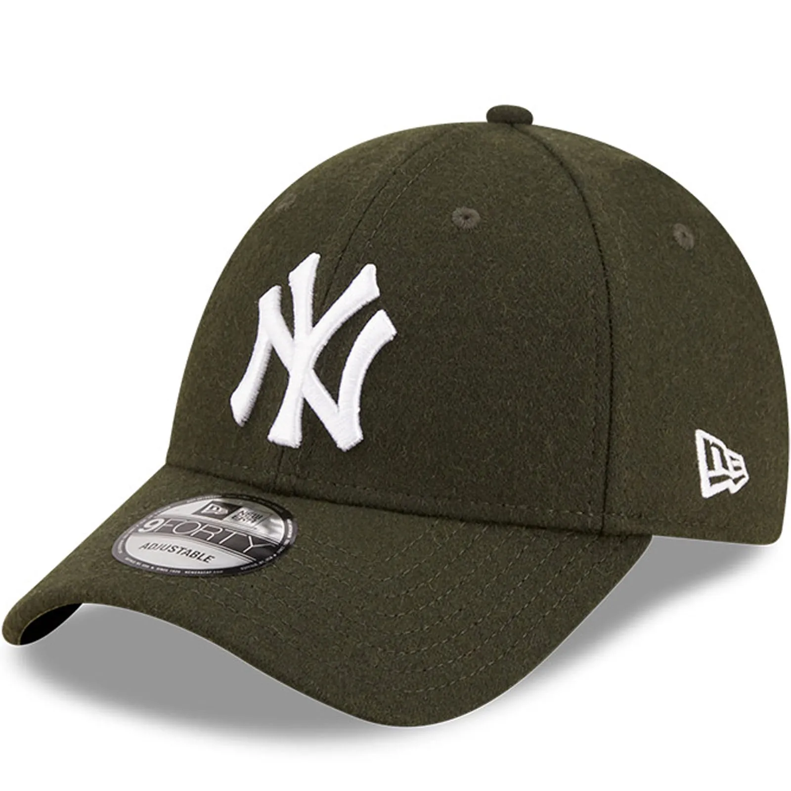 New Era New York Yankees 9FORTY Melton Wool Baseball Cap - Khaki