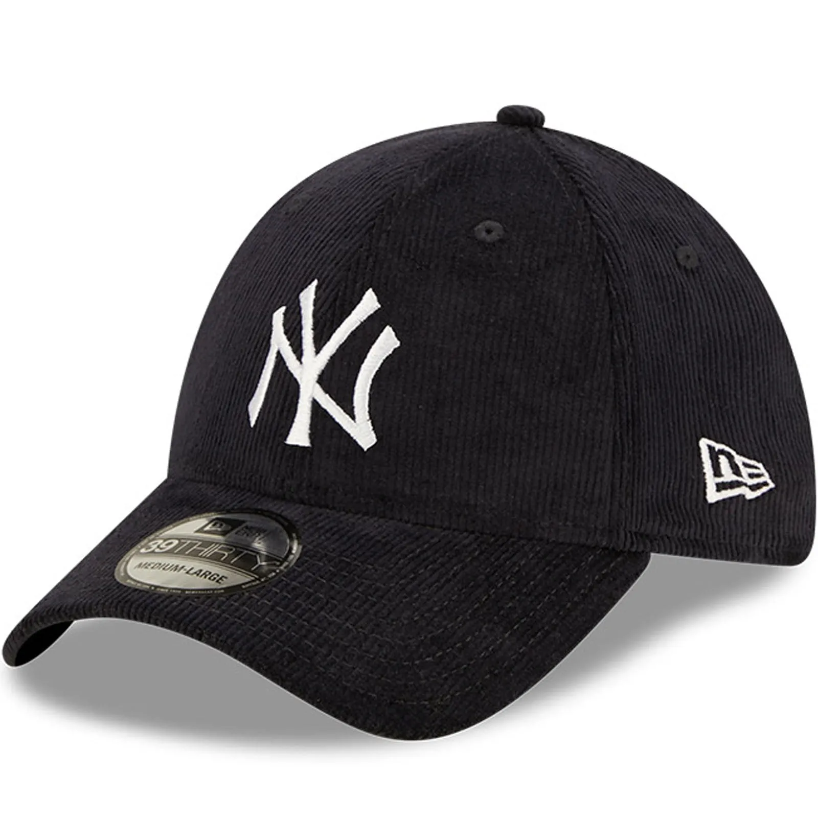 New Era New York Yankees Cord 39THIRTY Stretch Fit Baseball Cap  - Navy