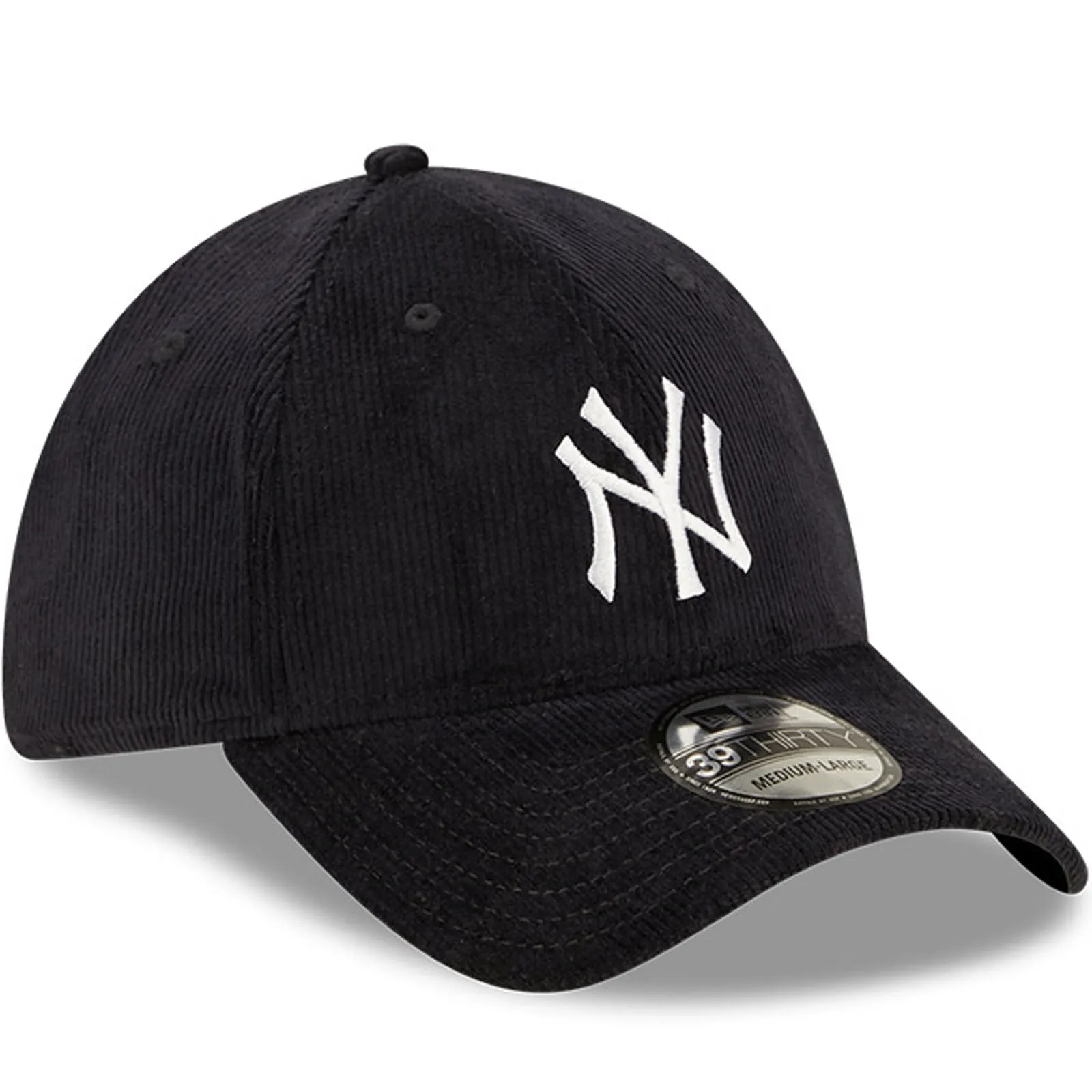 New Era New York Yankees Cord 39THIRTY Stretch Fit Baseball Cap  - Navy