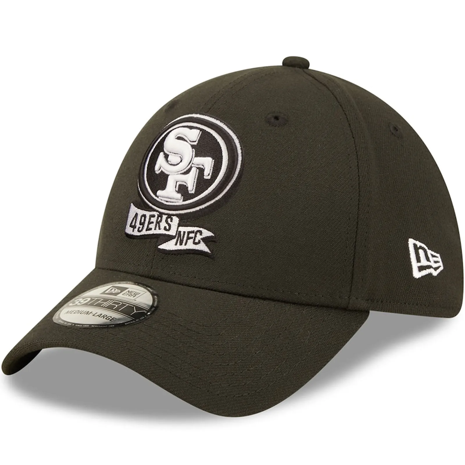 New Era San Francisco 49ers NFL 39THIRTY Sideline 2022 Baseball Cap - Black