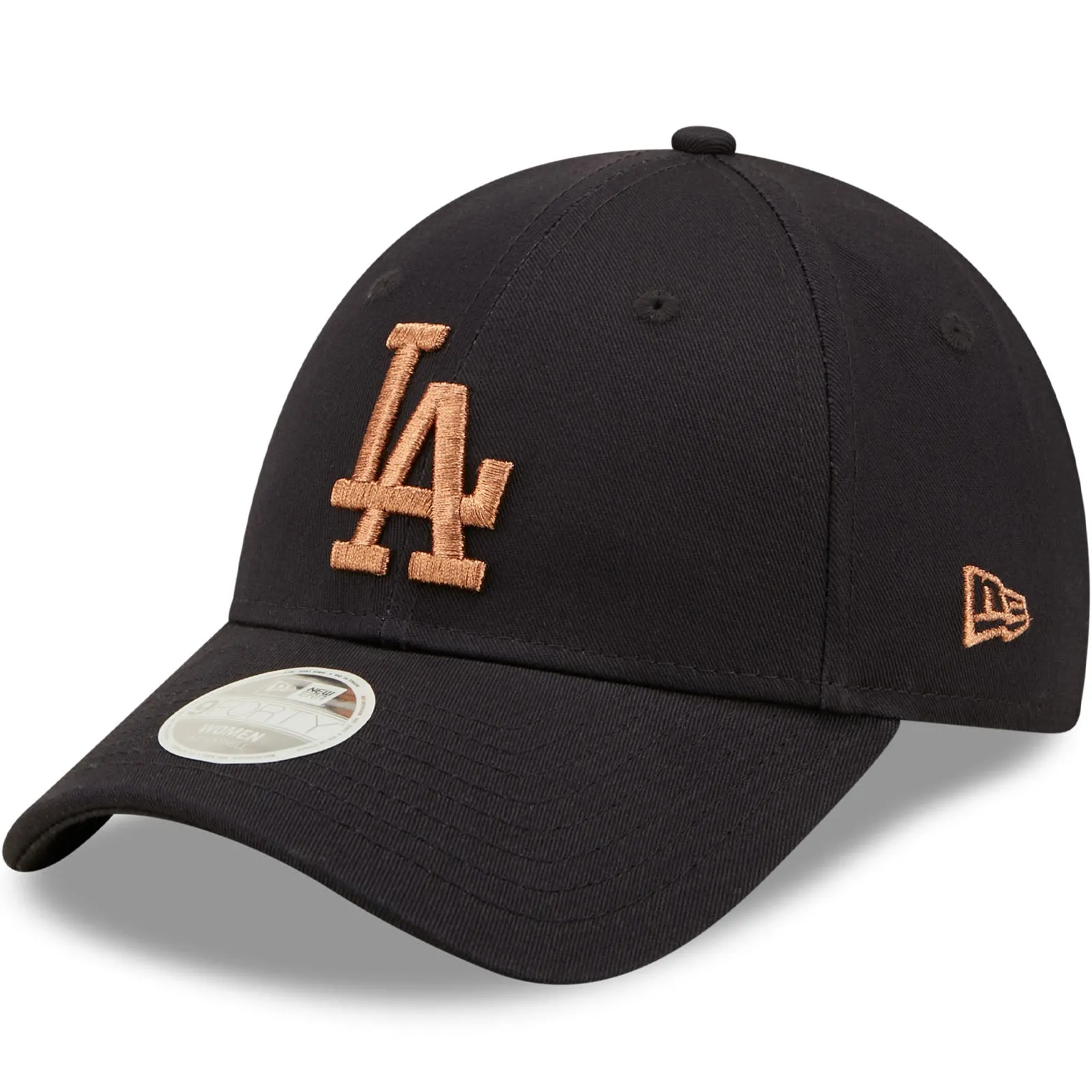 New Era Womens 9FORTY Los Angeles MLB Metallic Logo Baseball Cap - Navy