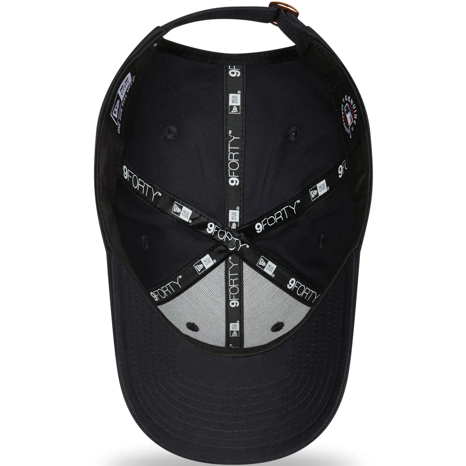 New Era Womens 9FORTY Los Angeles MLB Metallic Logo Baseball Cap - Navy