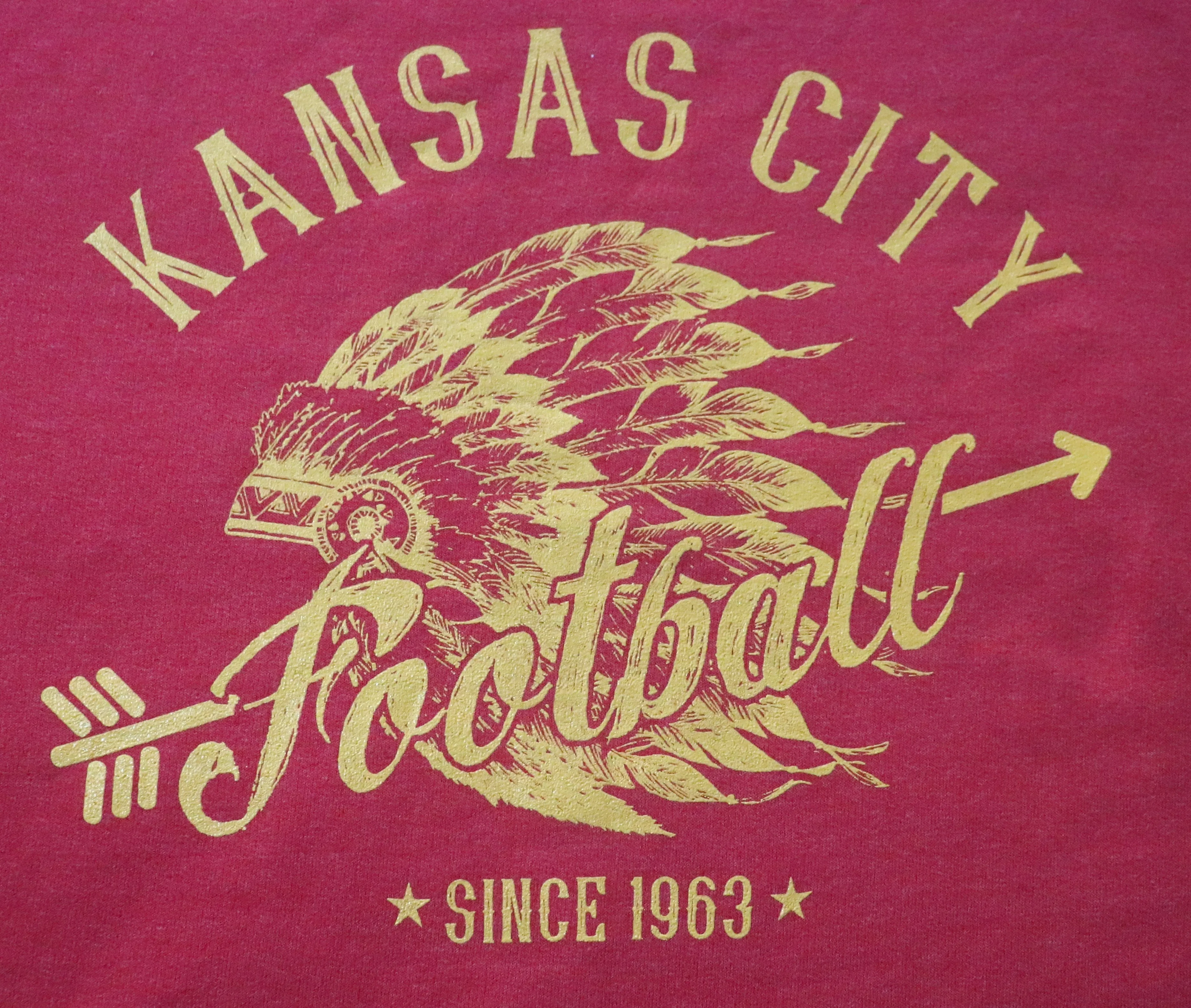 NEW Kansas City Football Headdress Sweatshirt