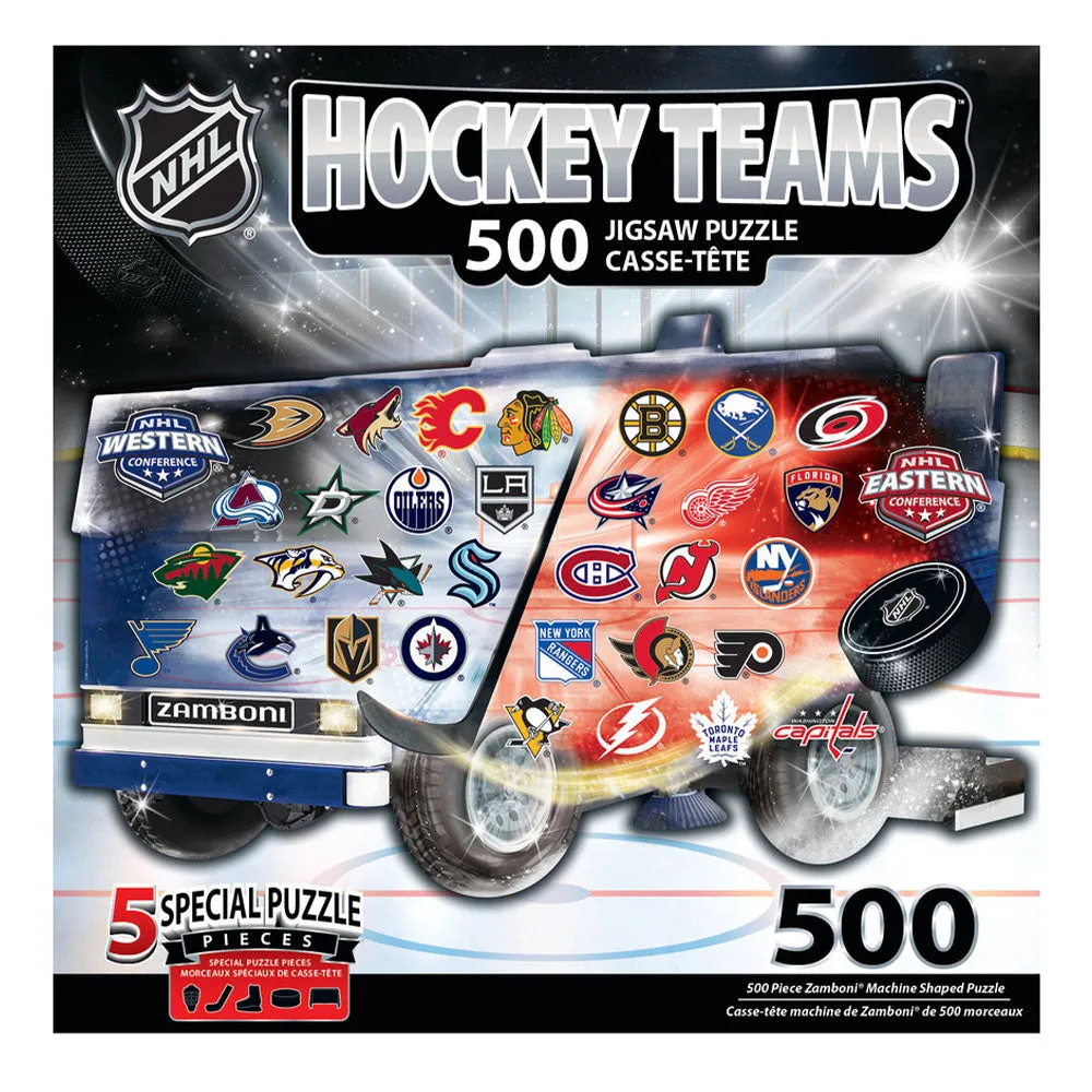 NHL HOCKEY TEAMS ZAMBONI JIGSAW PUZZLE