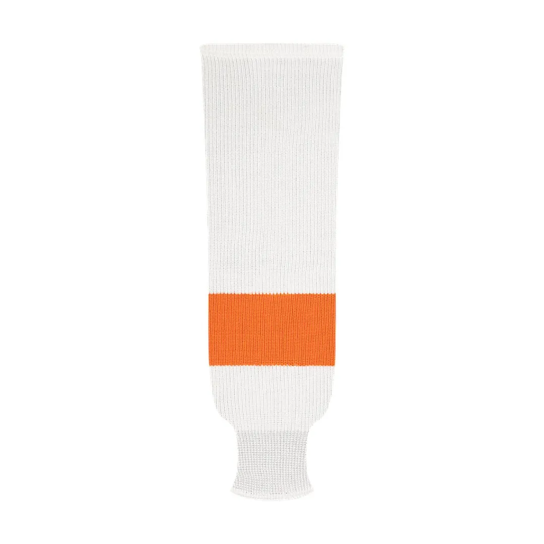 NHL Pattern 9800 Knit Hockey Socks: Philadelphia Flyers White