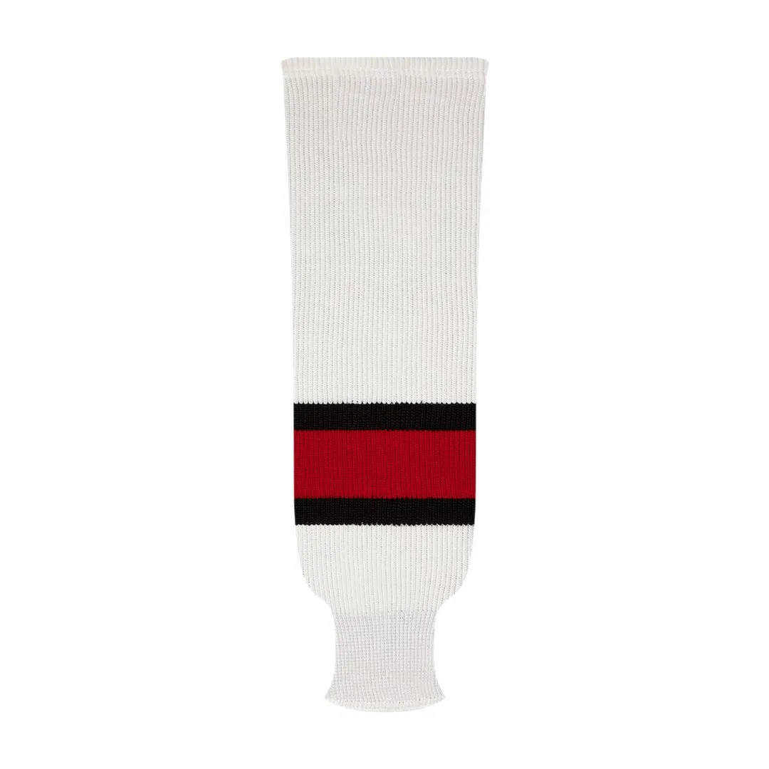 NHL Pattern 9800 Knit Hockey Socks: Team Canada White