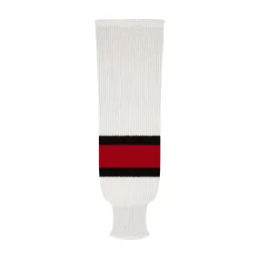 NHL Pattern 9800 Knit Hockey Socks: Team Canada White