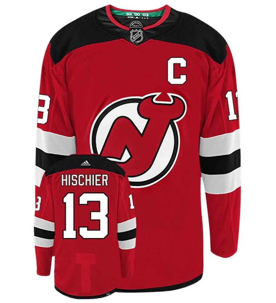 Nico Hischier New Jersey Devils Adidas Primegreen Authentic NHL Hockey Jersey     