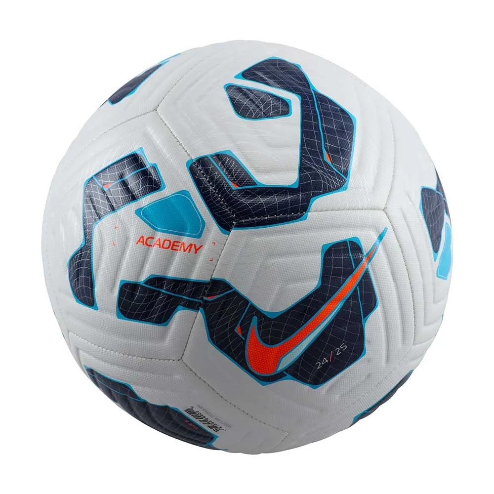 Nike Academy Soccer Ball  - White/Blackened Blue/Hyper Crimson