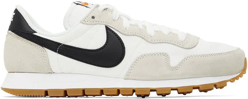 Nike White & Taupe Air Pegasus 83 Sneakers