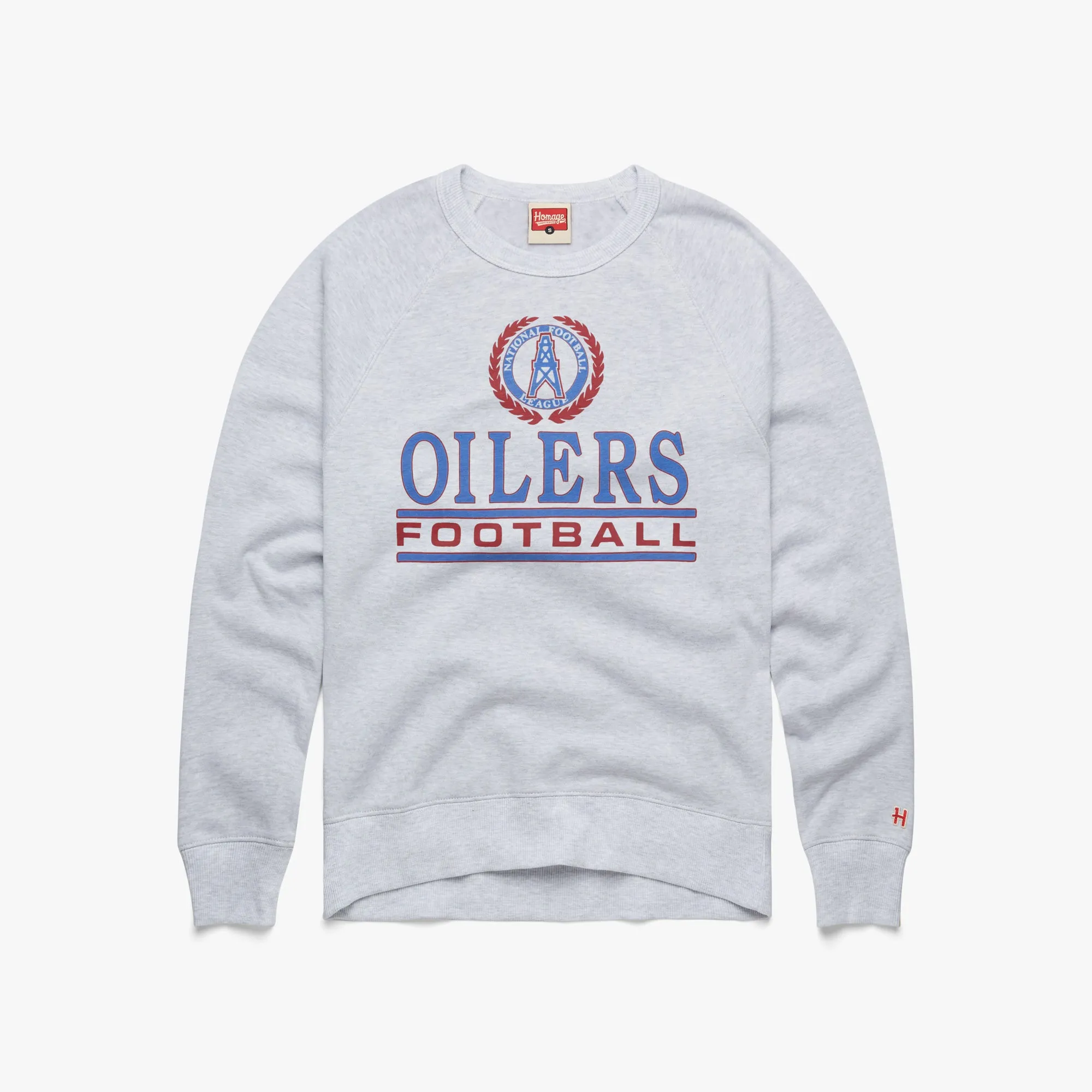 Oilers Football Crest Crewneck