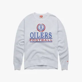 Oilers Football Crest Crewneck