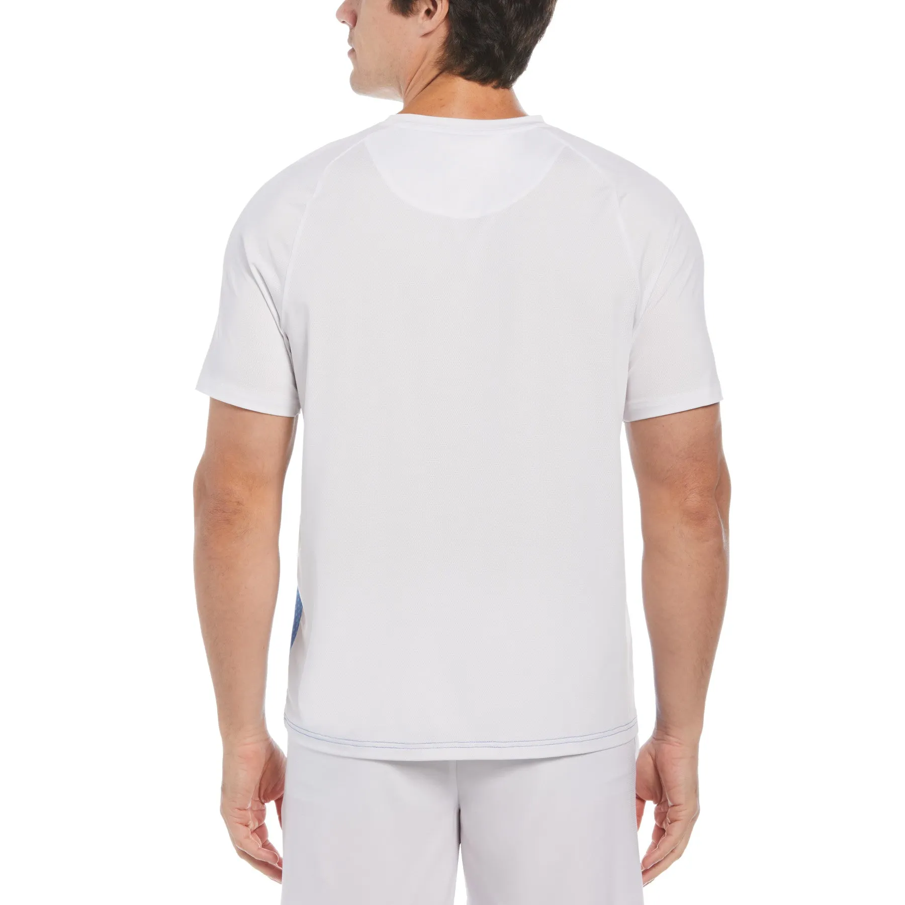 Ombre Tennis Ball Performance Tennis T-Shirt In Bright White