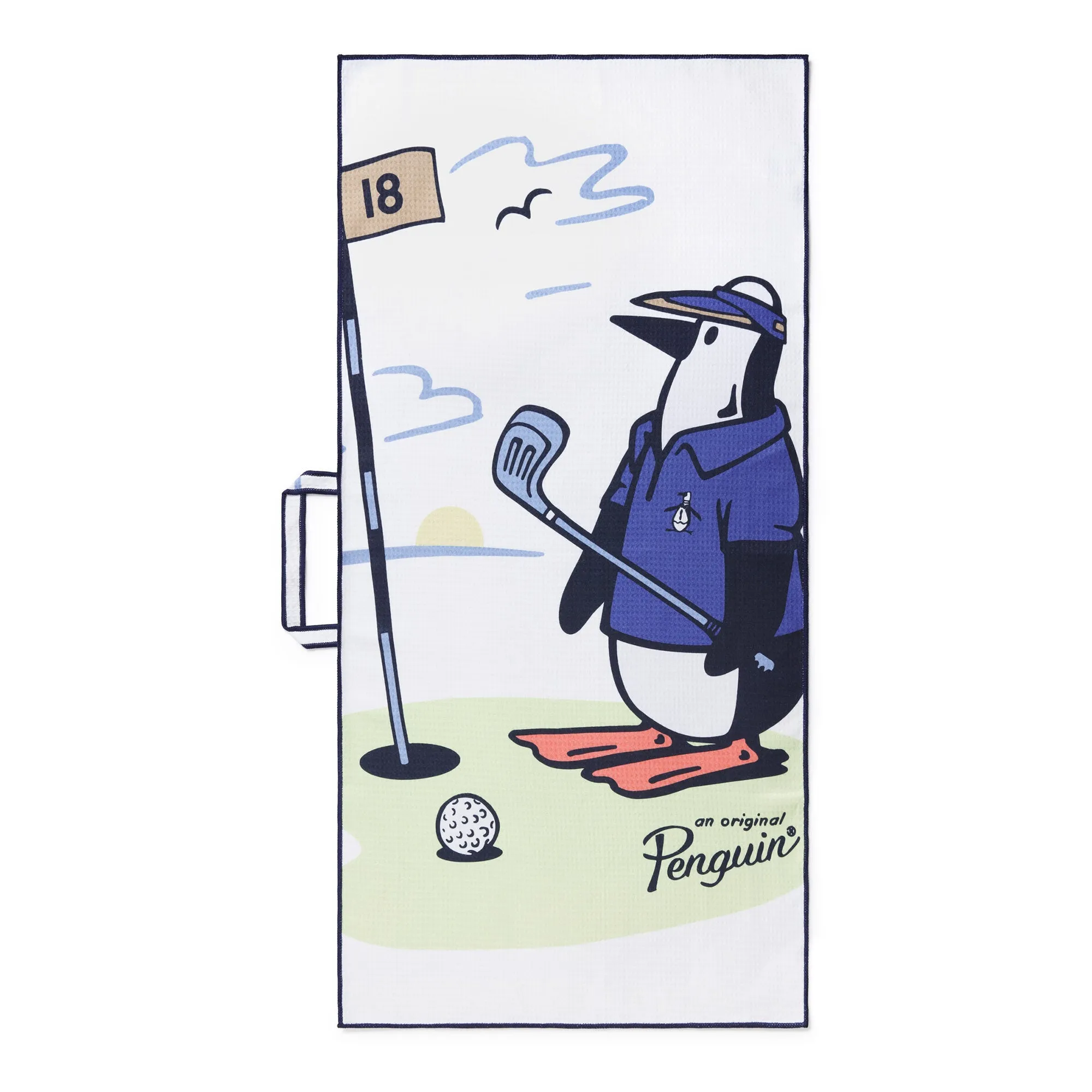 Original Penguin Golf Pete's Birdie Waffle Towel