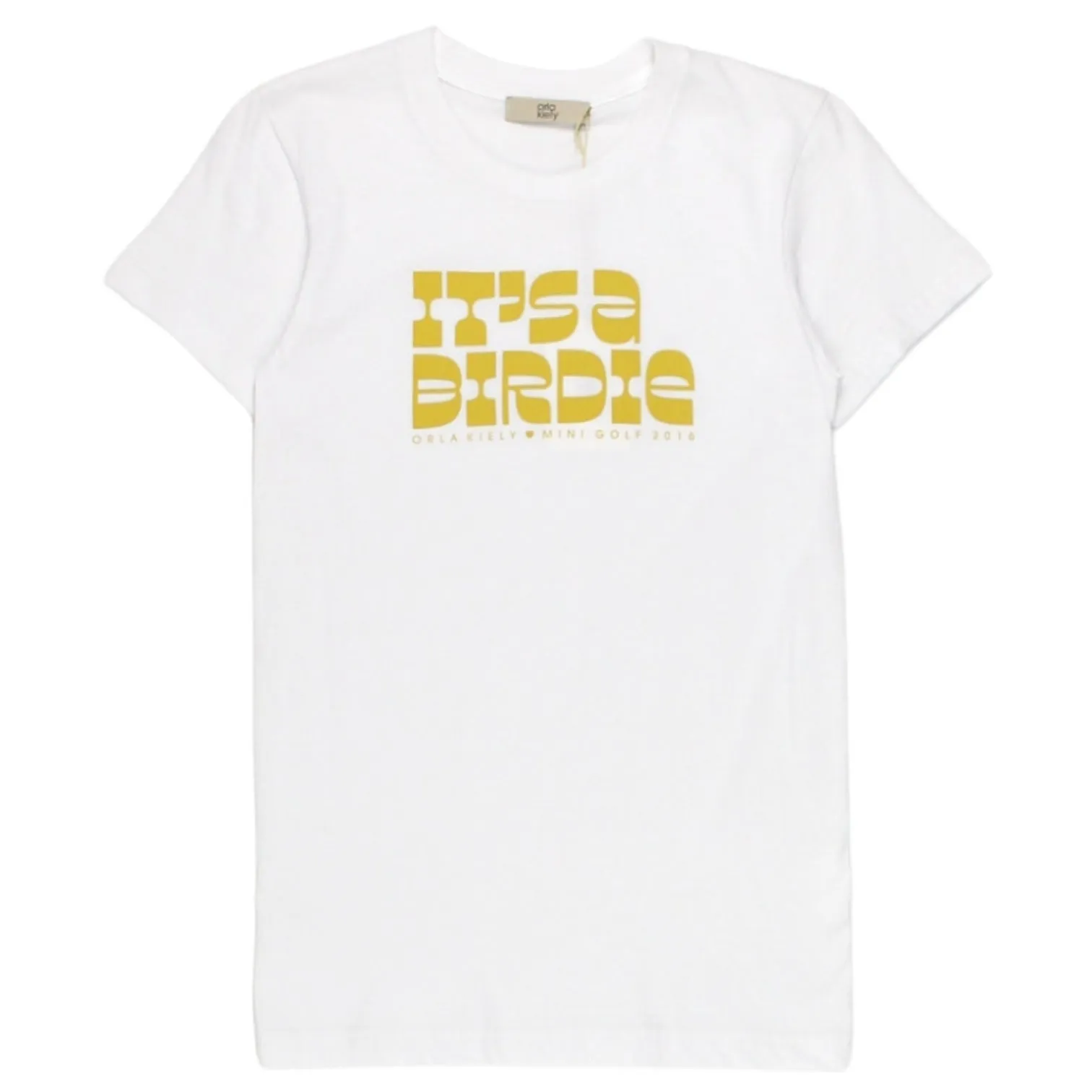 Orla Kiely White Golf Text T-Shirt