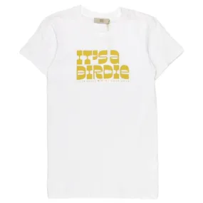 Orla Kiely White Golf Text T-Shirt