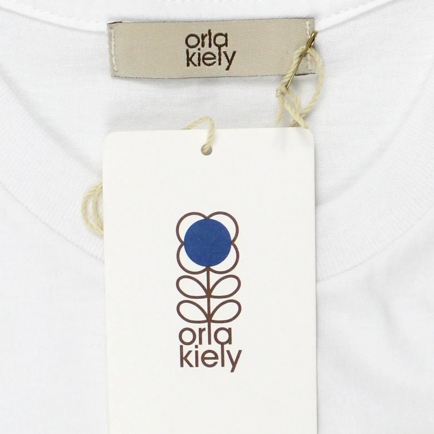 Orla Kiely White Golf Text T-Shirt