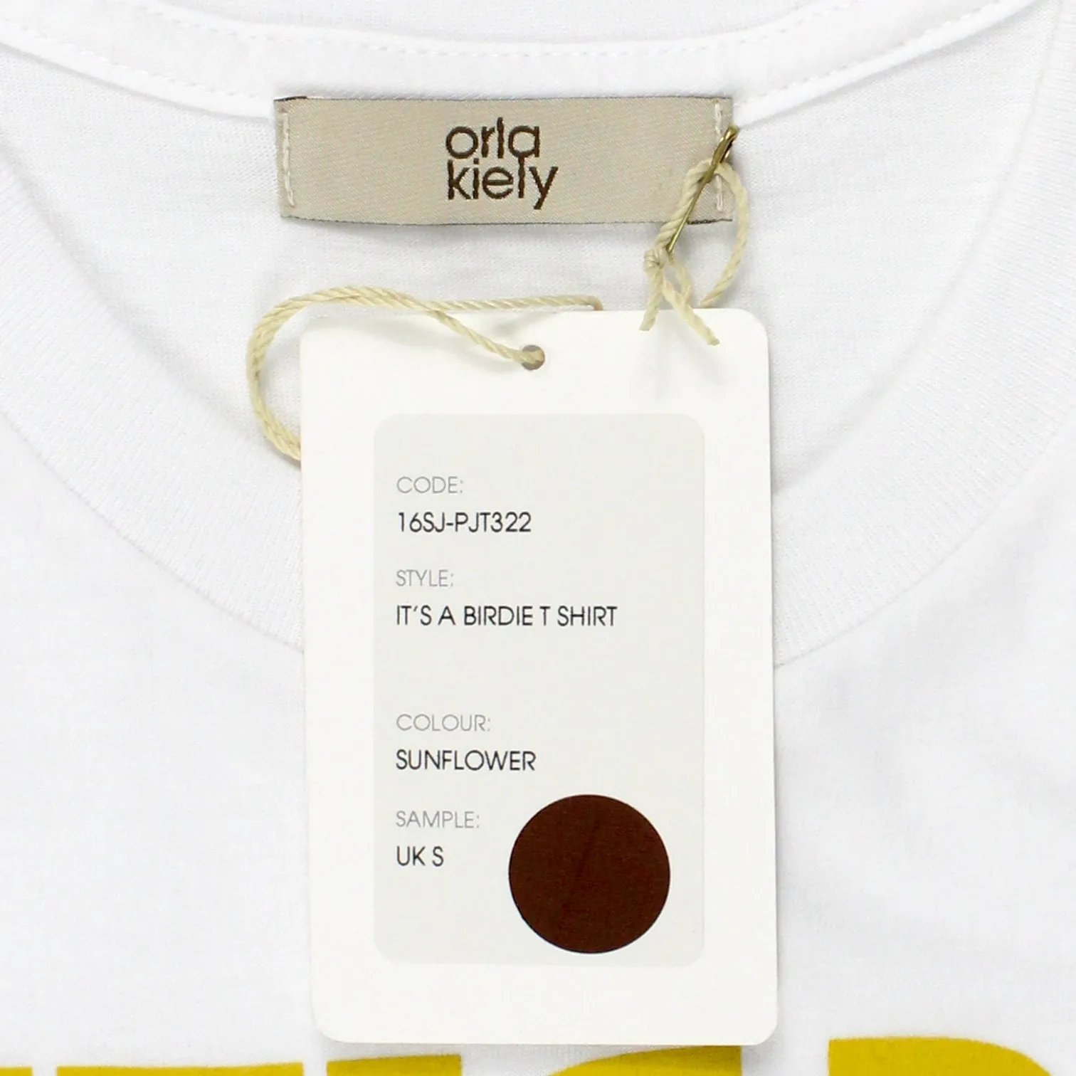 Orla Kiely White Golf Text T-Shirt