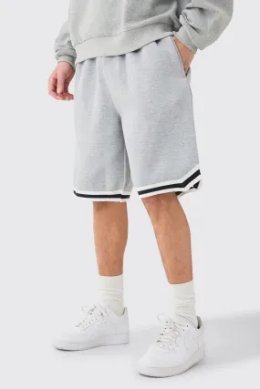 Oversized Jersey Tape Basketball Short | boohooMAN UK