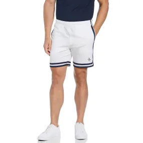 Performance Colour Block Tennis Shorts In Bright White