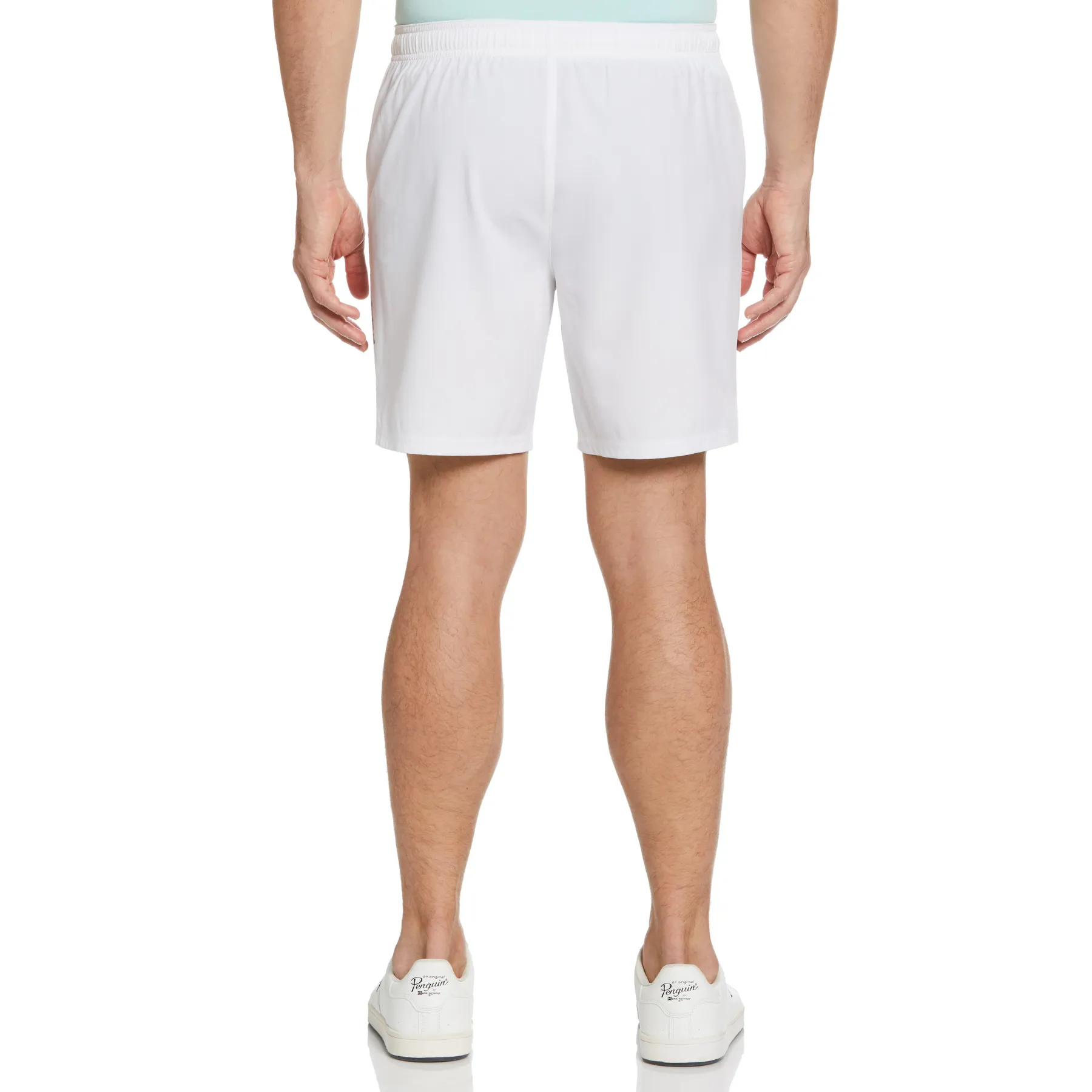 Performance Printed Tennis Shorts In Bright White