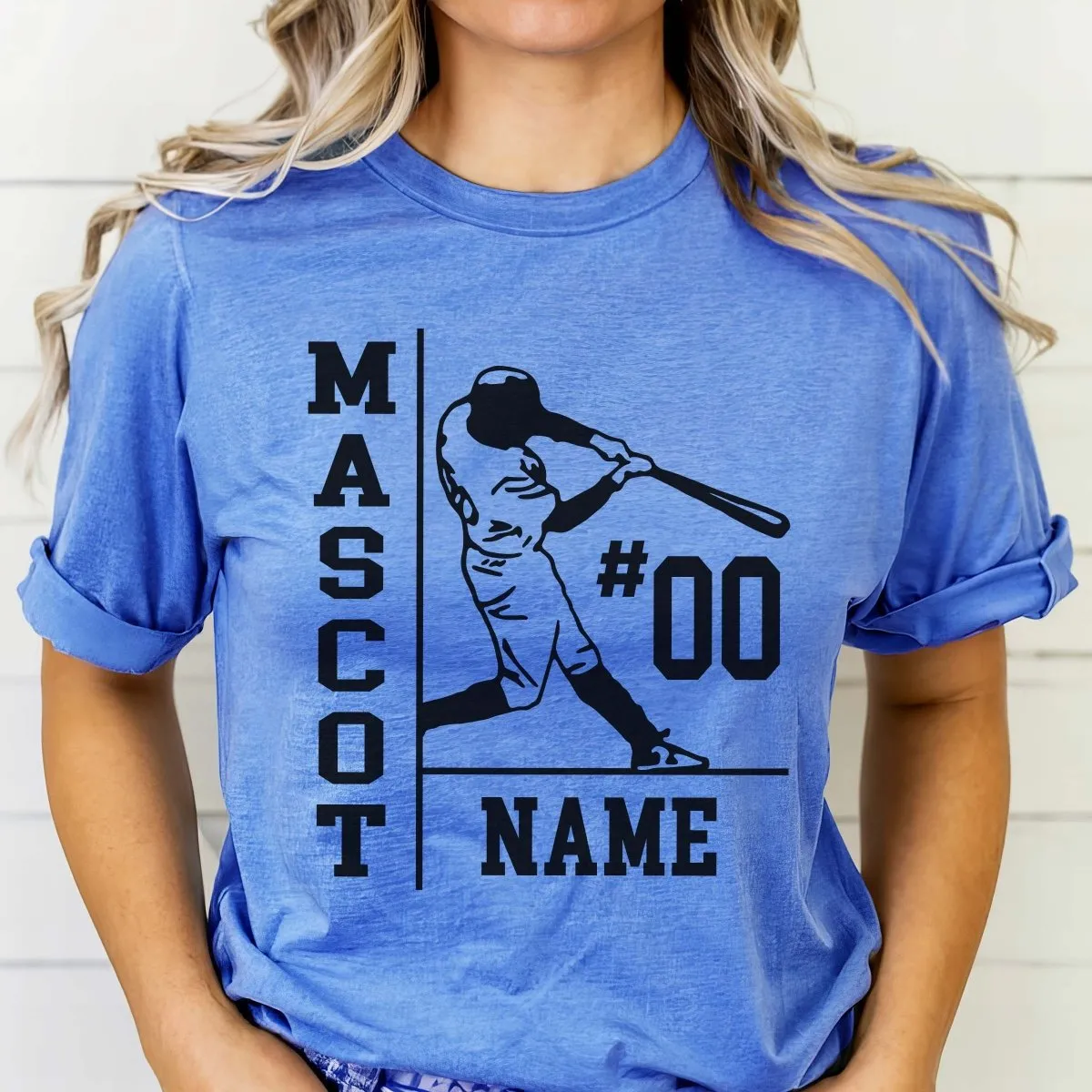 Personalized Baseball Name Number Team Tee