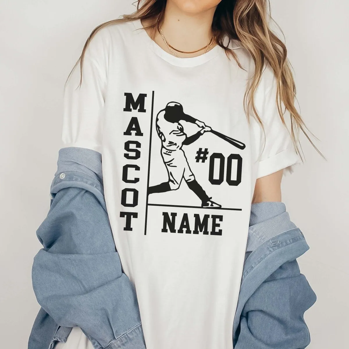 Personalized Baseball Name Number Team Tee