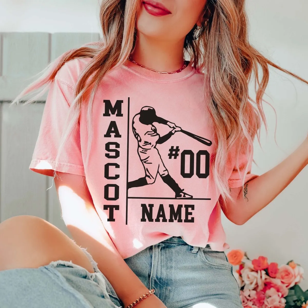 Personalized Baseball Name Number Team Tee