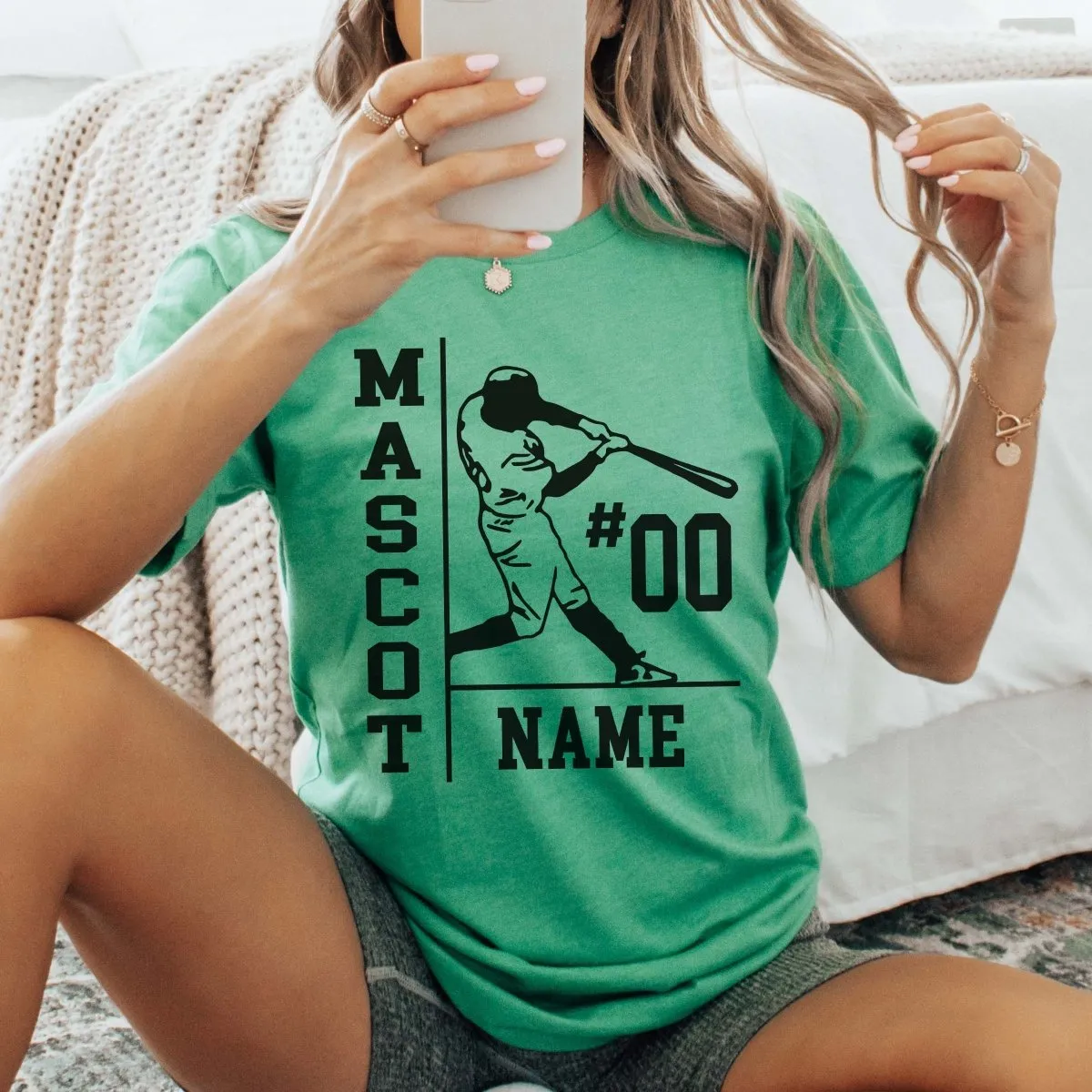 Personalized Baseball Name Number Team Tee