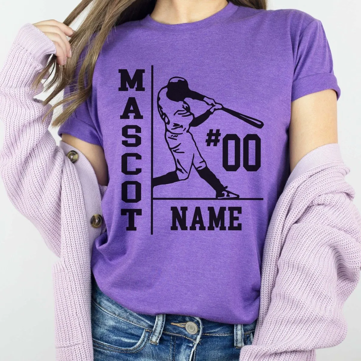 Personalized Baseball Name Number Team Tee