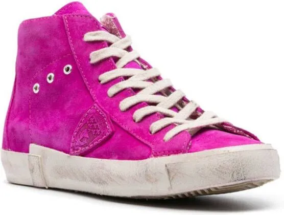 Philippe Model Paris logo-patch sneakers Pink