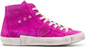 Philippe Model Paris logo-patch sneakers Pink