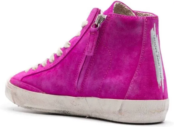 Philippe Model Paris logo-patch sneakers Pink