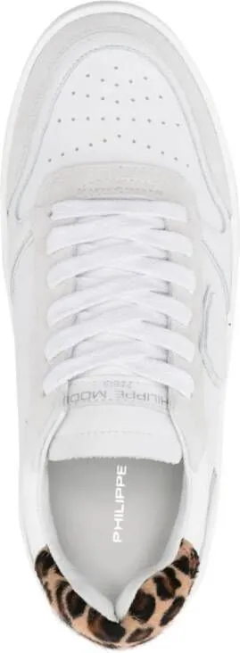 Philippe Model Paris Temple leather sneakers White