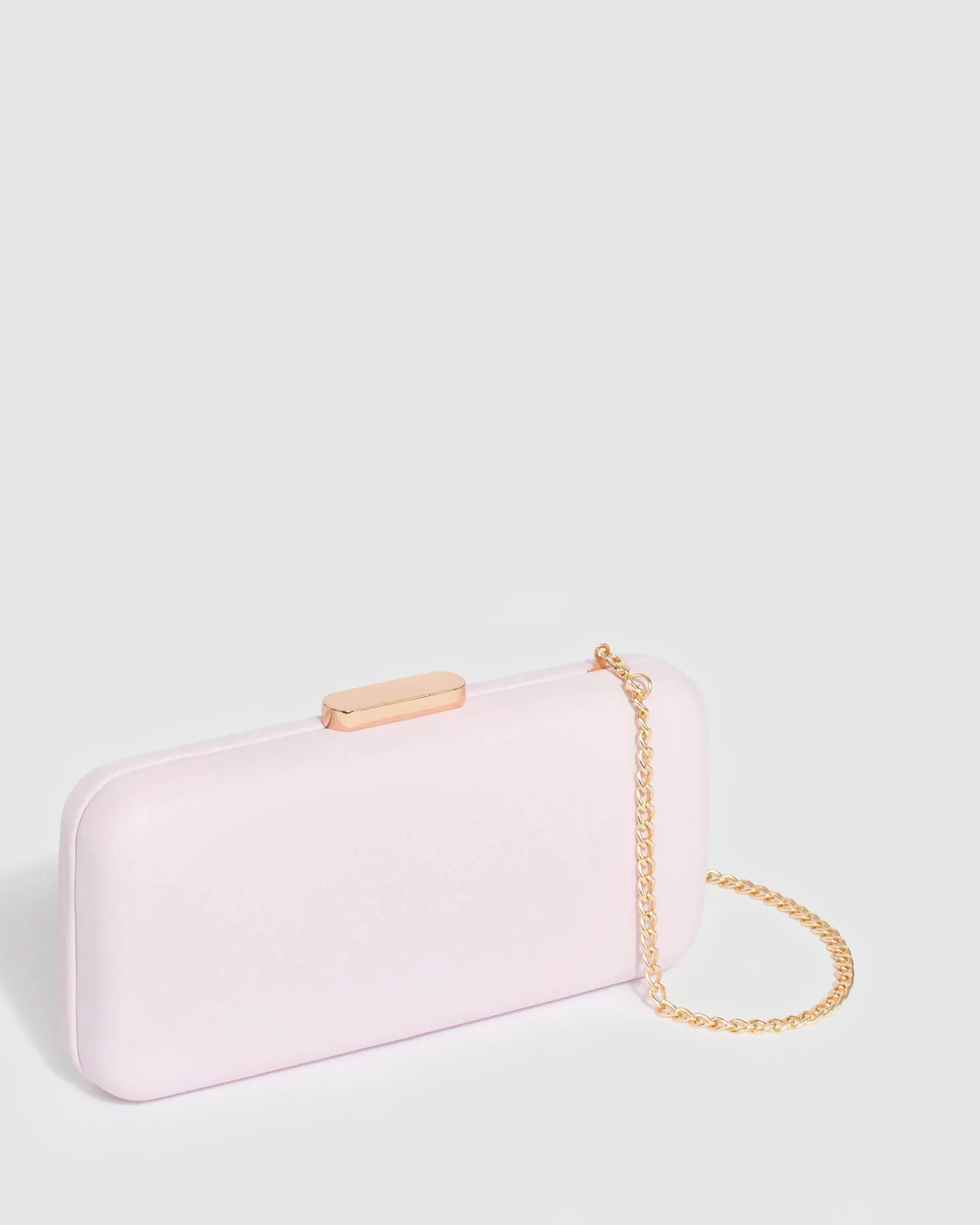 Pink Charlie Hardcase Clutch Bag