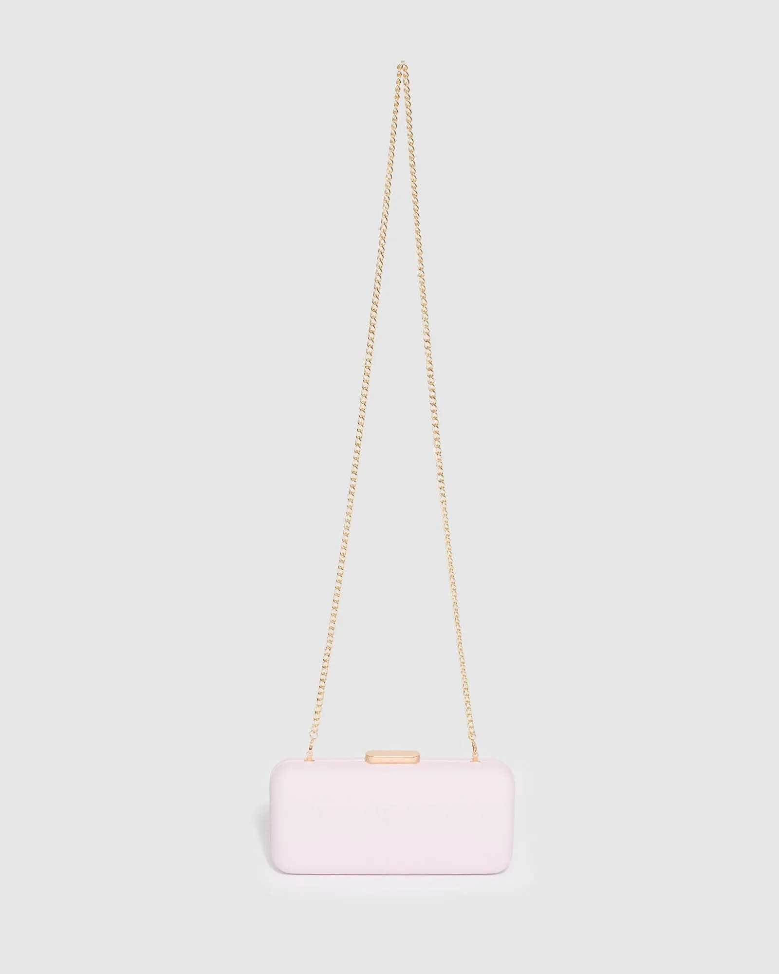 Pink Charlie Hardcase Clutch Bag