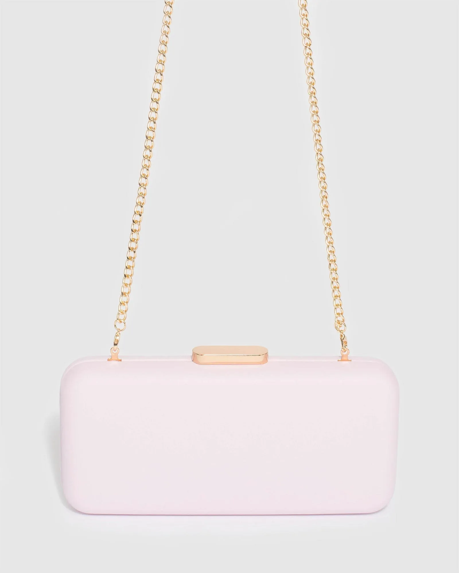 Pink Charlie Hardcase Clutch Bag