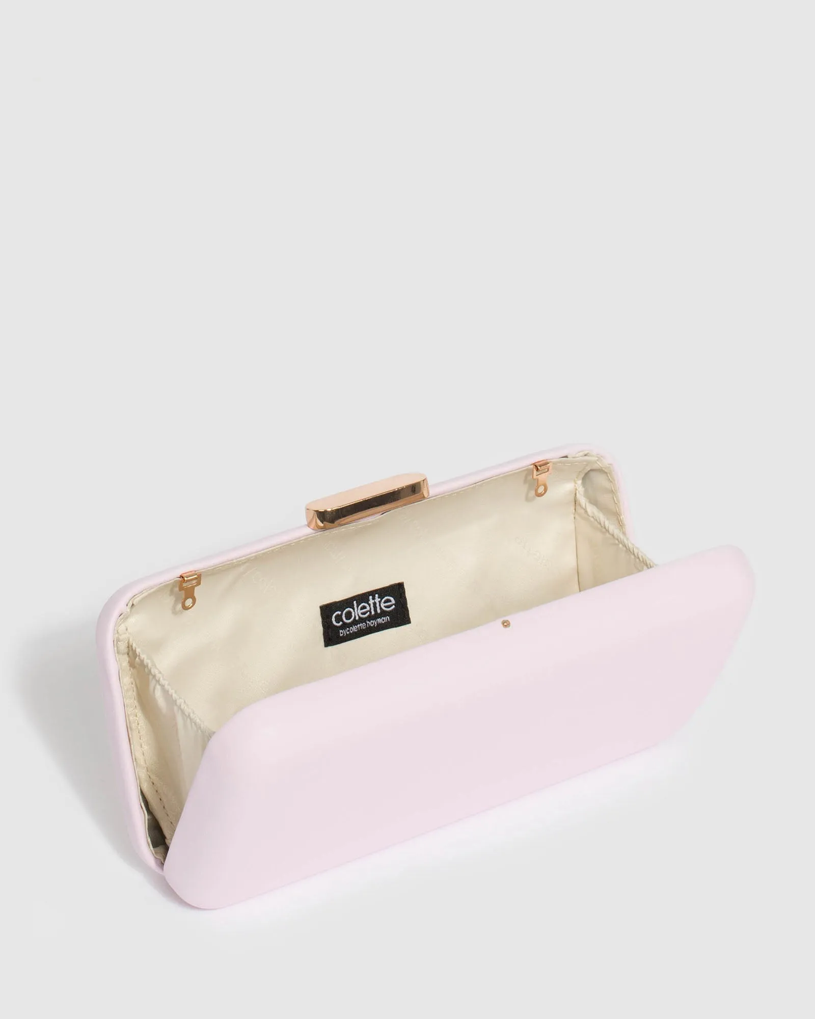 Pink Charlie Hardcase Clutch Bag