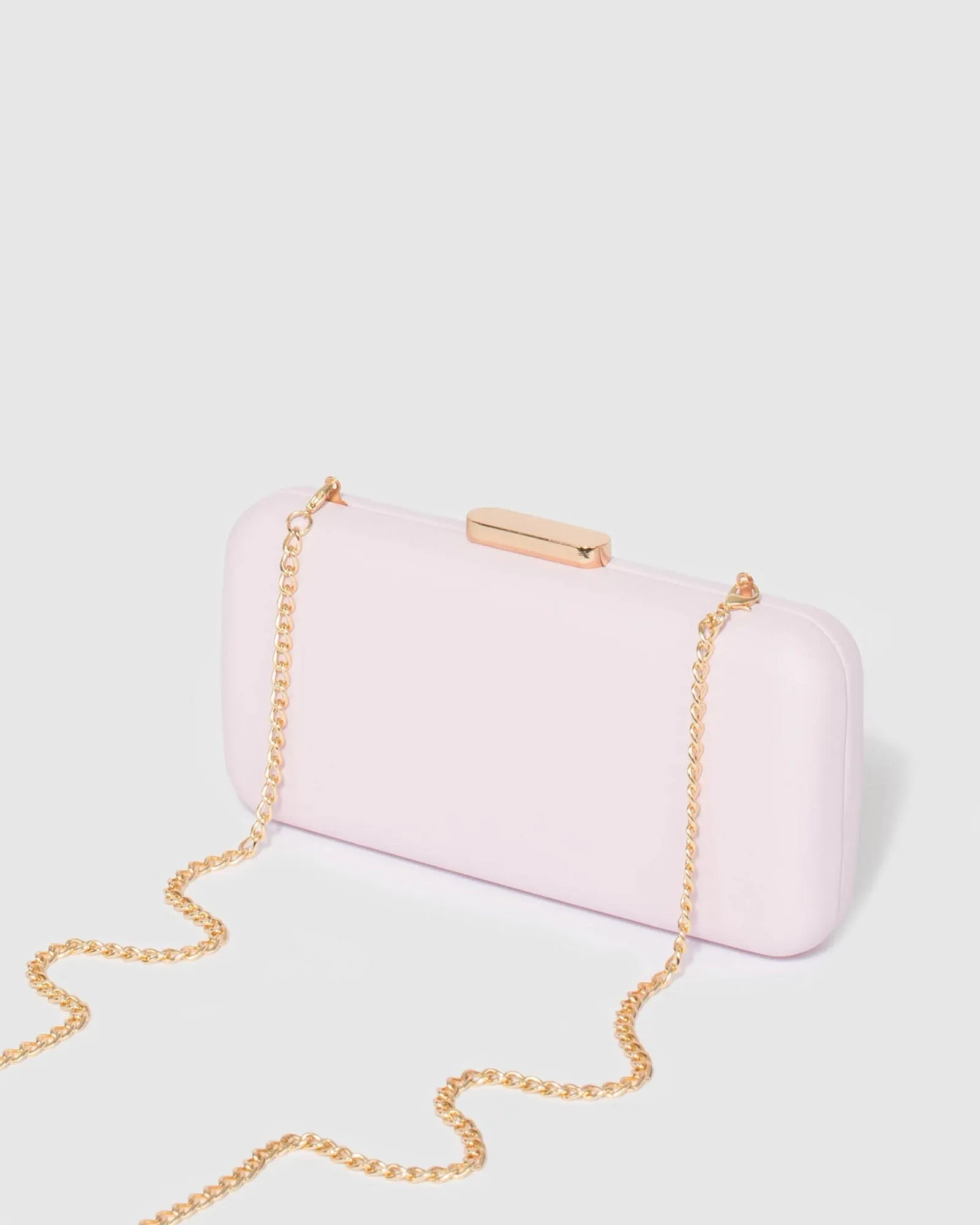 Pink Charlie Hardcase Clutch Bag