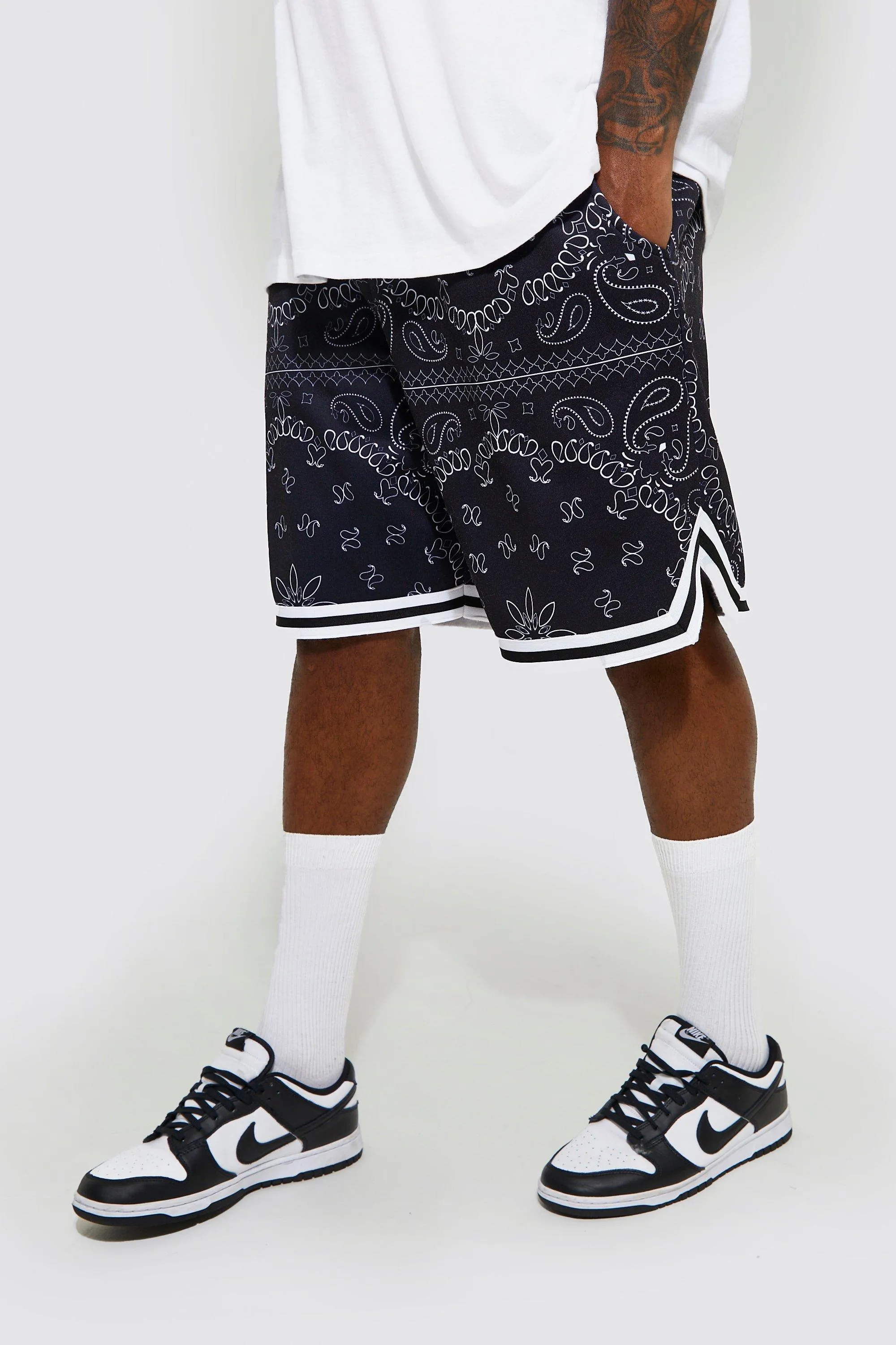 Plus Basketball Fit Bandana Short With Sports