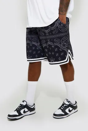 Plus Basketball Fit Bandana Short With Sports