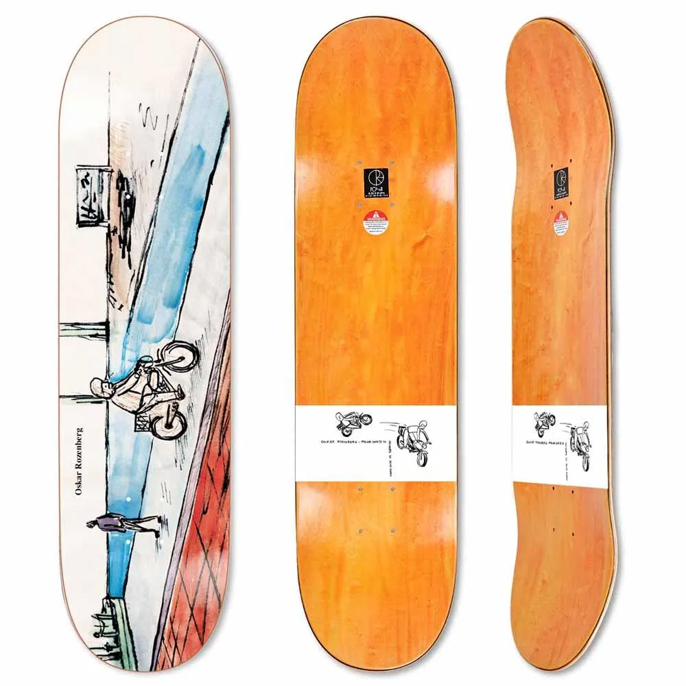 Polar Skateboards Oskar Rozenberg West Harbour Skateboard Deck 8.25